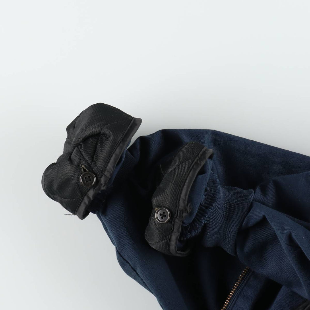 CINTAS Work Blouson, Made in USA, Men's Size M polyester navy blue type Vintage Second Hand