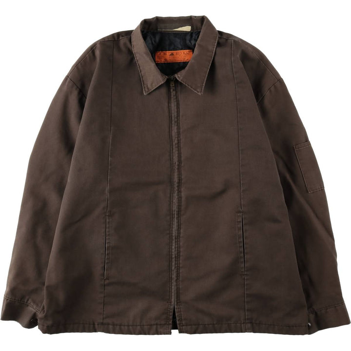 90'S Red Kap Work Jacket, Made in USA, Men's XL, Vintage polyester brown type Vintage Second Hand