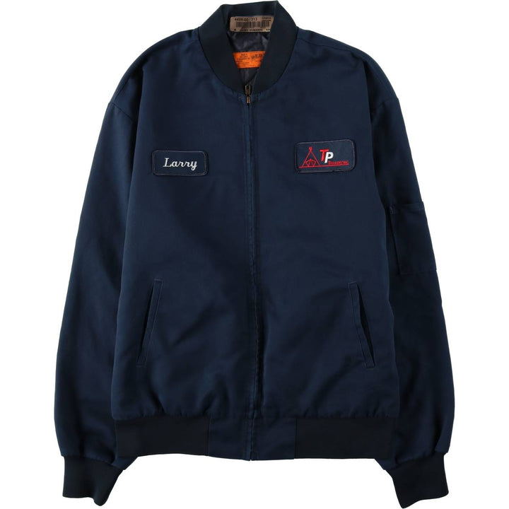 Red kap Work Blouson, Men's Size L polyester navy blue type Vintage Second Hand