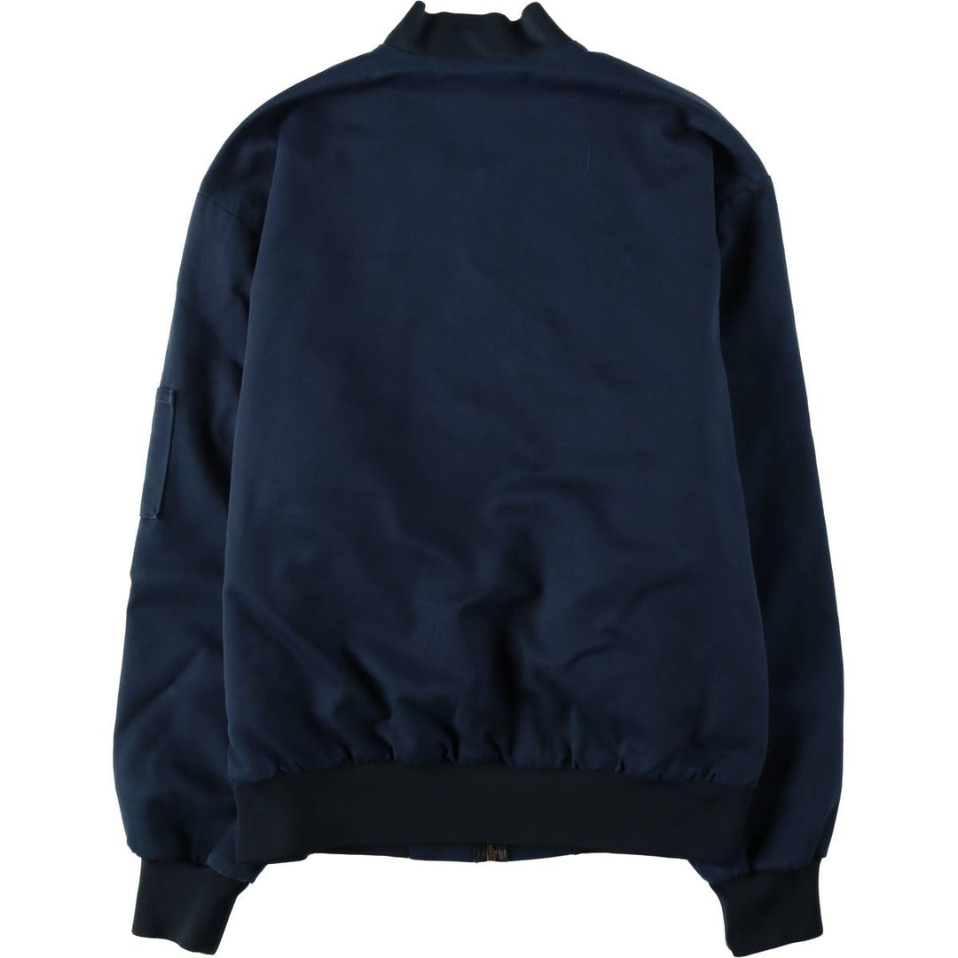 Red kap Work Blouson, Men's Size L polyester navy blue type Vintage Second Hand