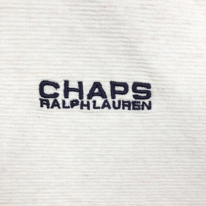 Ralph Lauren CHAPS Short-Sleeve Polo Shirt, Men's XXL (approx.) cotton unbleached Vintage Second Hand