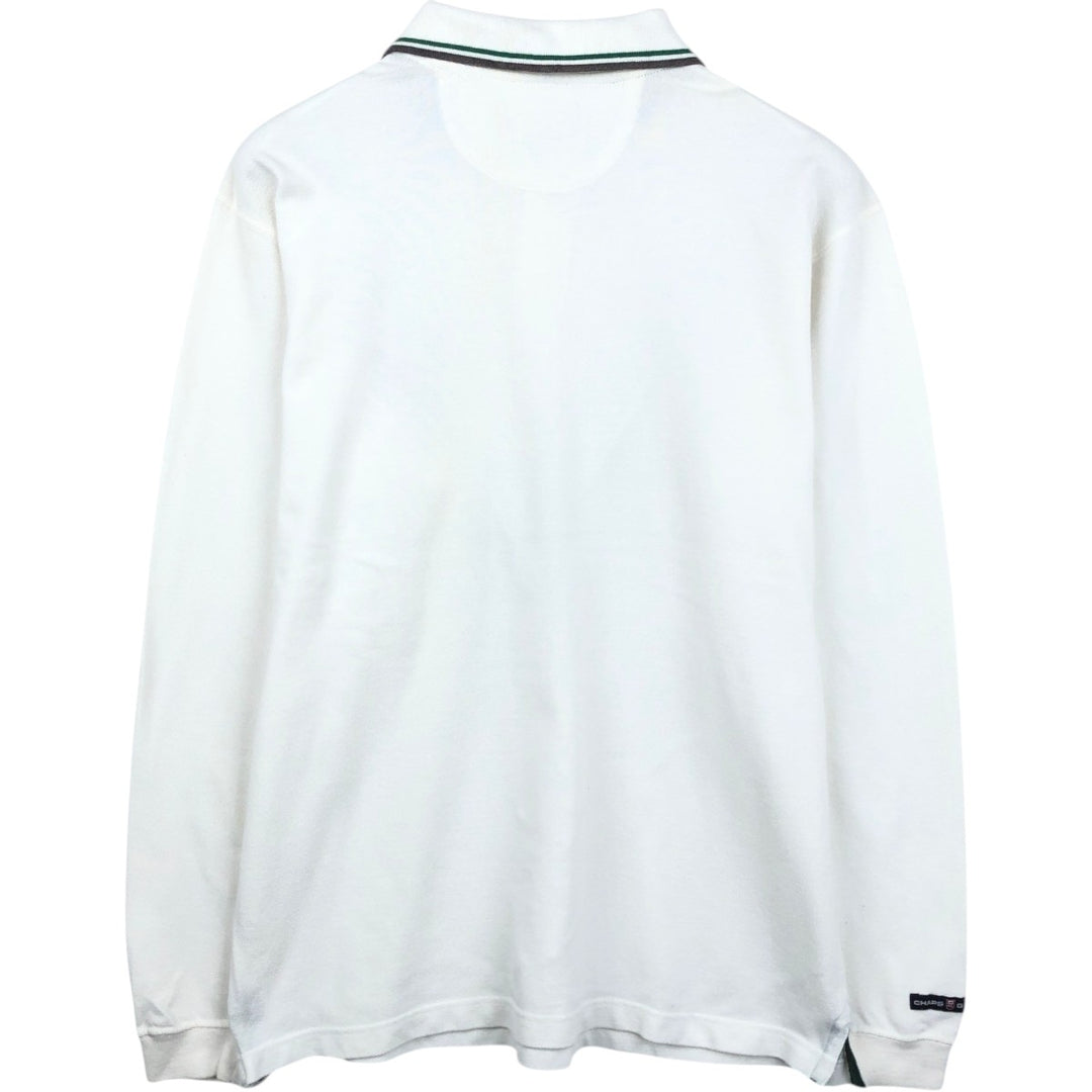 Ralph Lauren CHAPS Short-Sleeve Polo Shirt, Men's Size S (approx.) cotton white type Vintage Second Hand