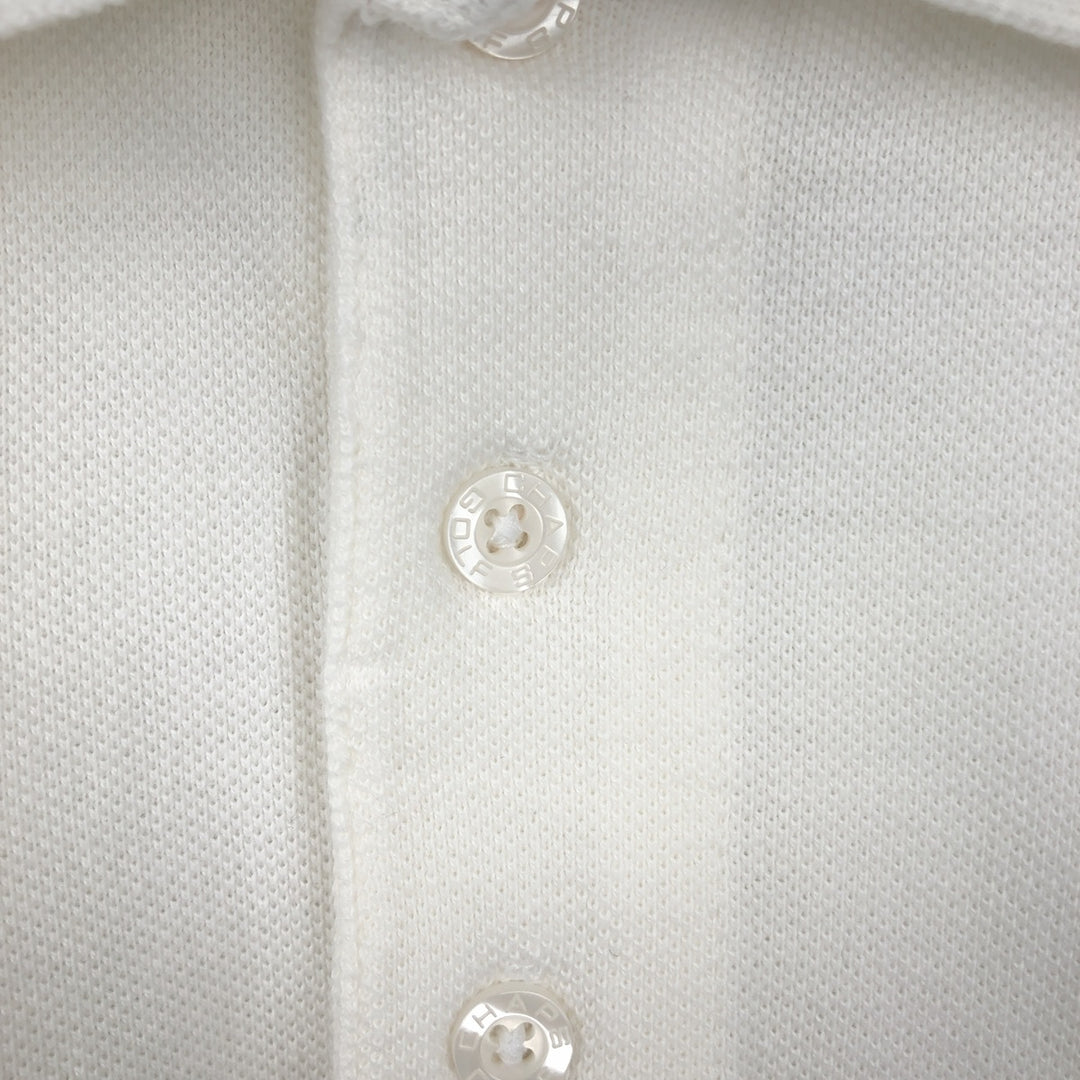Ralph Lauren CHAPS Short-Sleeve Polo Shirt, Men's Size S (approx.) cotton white type Vintage Second Hand