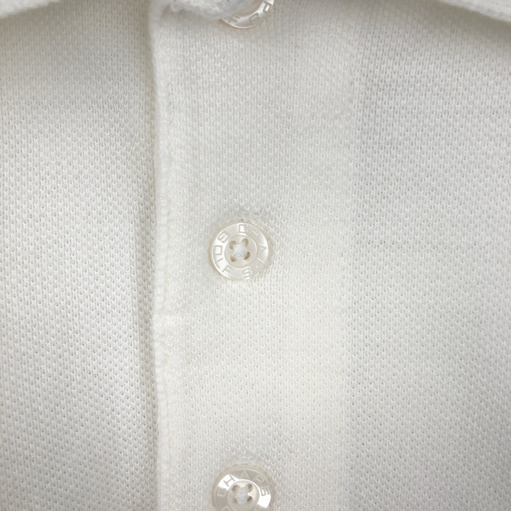 Ralph Lauren CHAPS Short-Sleeve Polo Shirt, Men's Size S (approx.) cotton white type Vintage Second Hand
