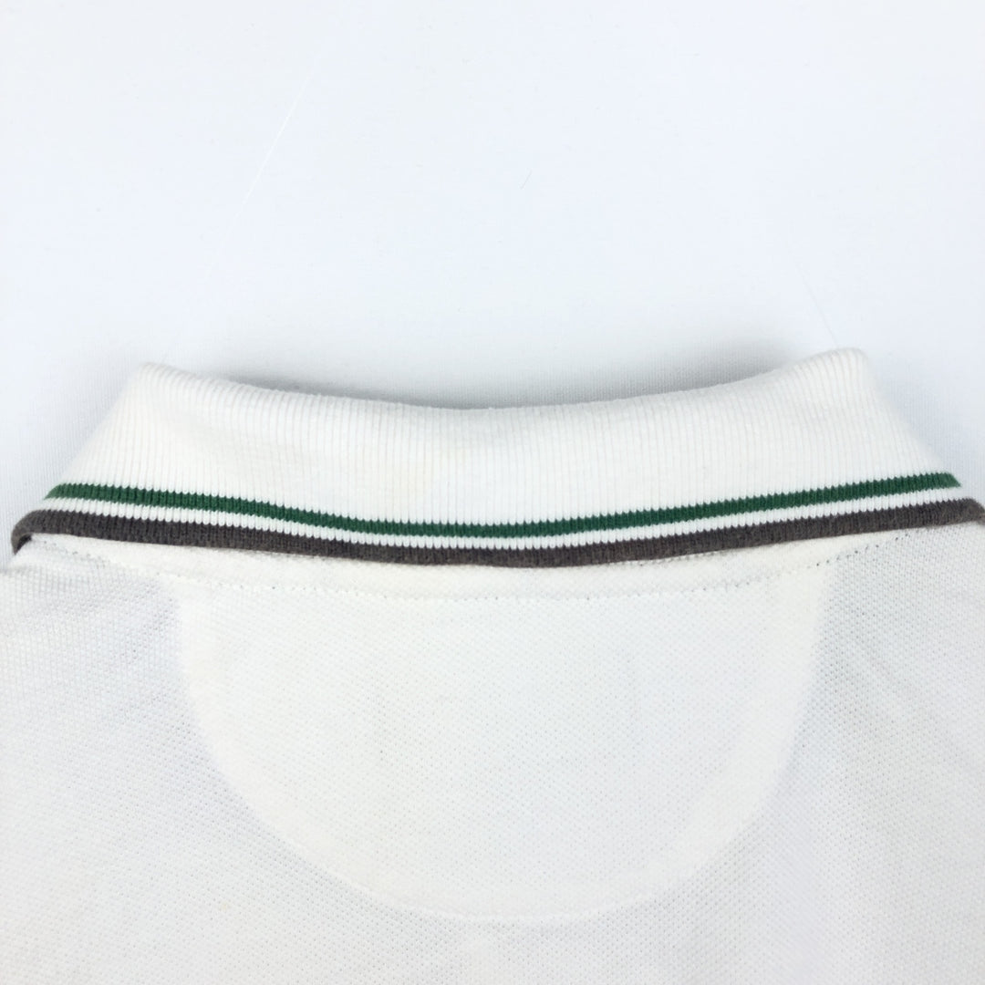 Ralph Lauren CHAPS Short-Sleeve Polo Shirt, Men's Size S (approx.) cotton white type Vintage Second Hand
