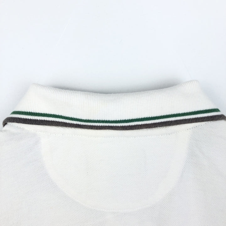 Ralph Lauren CHAPS Short-Sleeve Polo Shirt, Men's Size S (approx.) cotton white type Vintage Second Hand