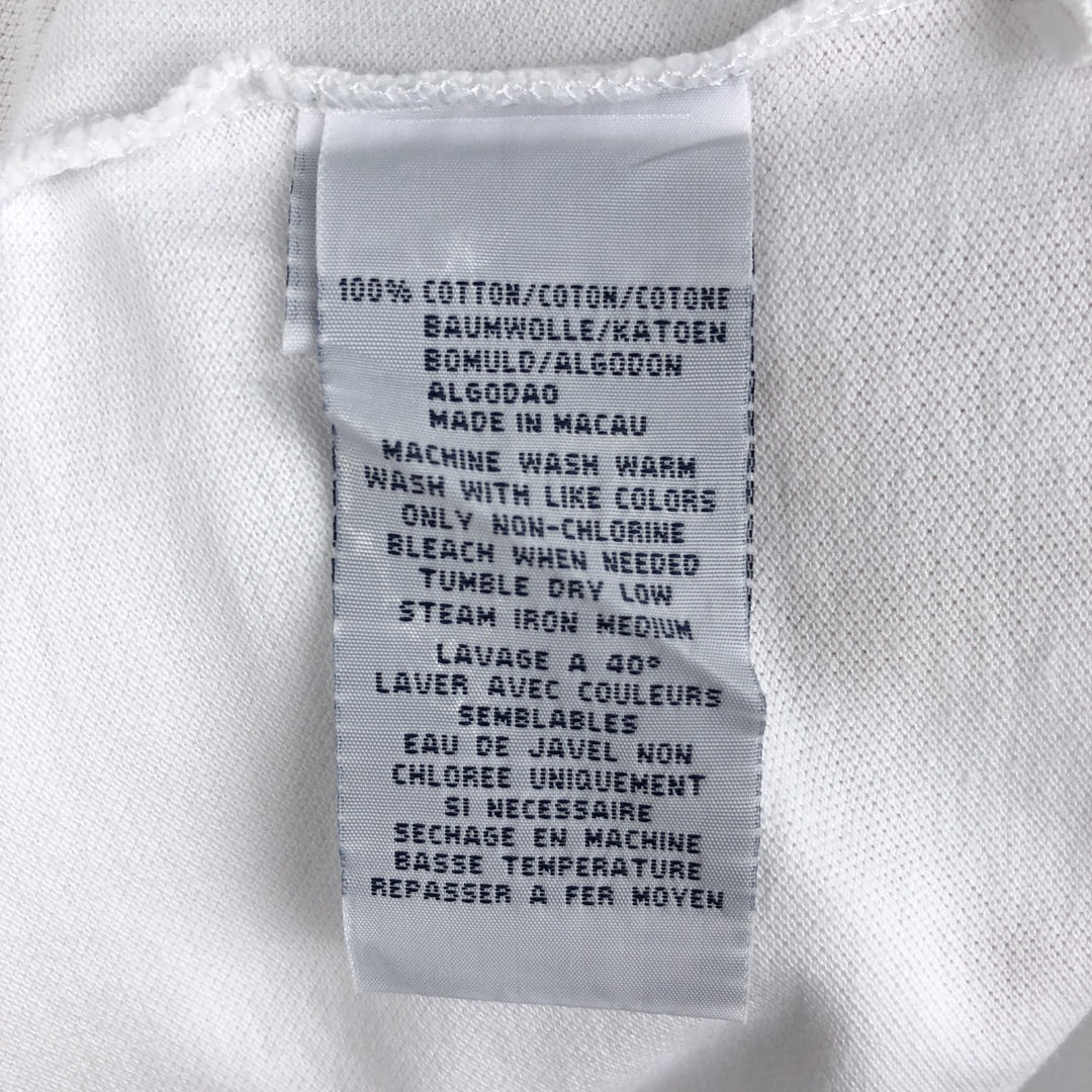Ralph Lauren POLO by Ralph Lauren short sleeve polo shirt, men's size L cotton white type Vintage Second Hand