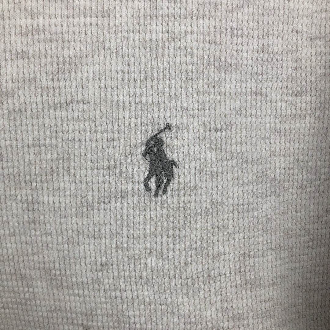 Ralph Lauren POLO RALPH LAUREN Thermal Long T-shirt Waffle Men's XL cotton gray type Vintage Second Hand