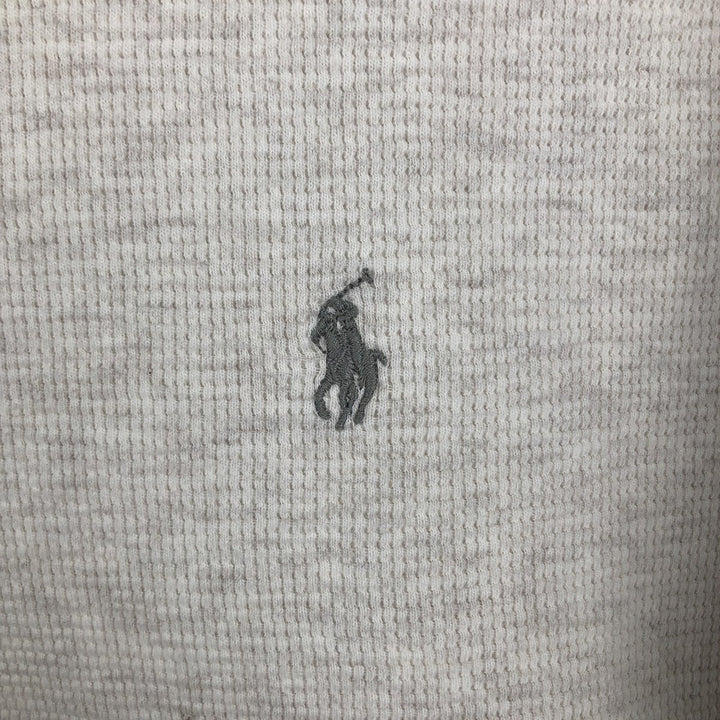 Ralph Lauren POLO RALPH LAUREN Thermal Long T-shirt Waffle Men's XL cotton gray type Vintage Second Hand