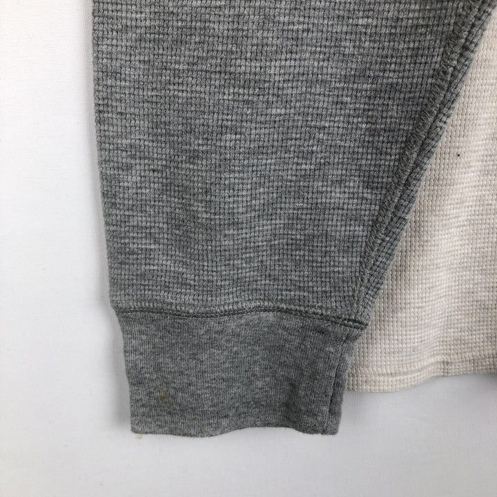 Ralph Lauren POLO RALPH LAUREN Thermal Long T-shirt Waffle Men's XL cotton gray type Vintage Second Hand