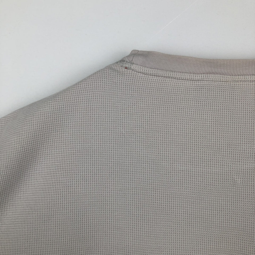 Ralph Lauren Polo Ralph Lauren Sleepwear Thermal T-Shirt, Waffle, Men's Size L cotton gray type Vintage Second Hand