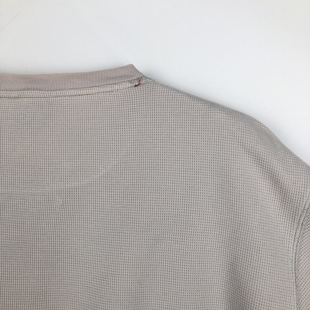 Ralph Lauren Polo Ralph Lauren Sleepwear Thermal T-Shirt, Waffle, Men's Size L cotton gray type Vintage Second Hand