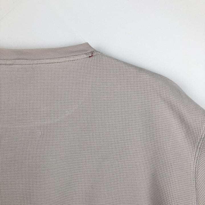 Ralph Lauren Polo Ralph Lauren Sleepwear Thermal T-Shirt, Waffle, Men's Size L cotton gray type Vintage Second Hand