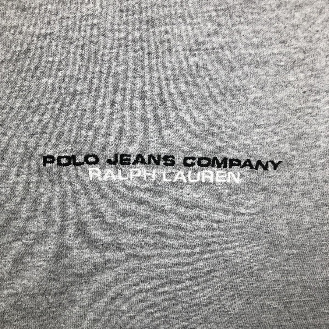 Ralph Lauren Polo Jeans Company long-sleeved T-shirt, men's size L cotton gray type Vintage Second Hand