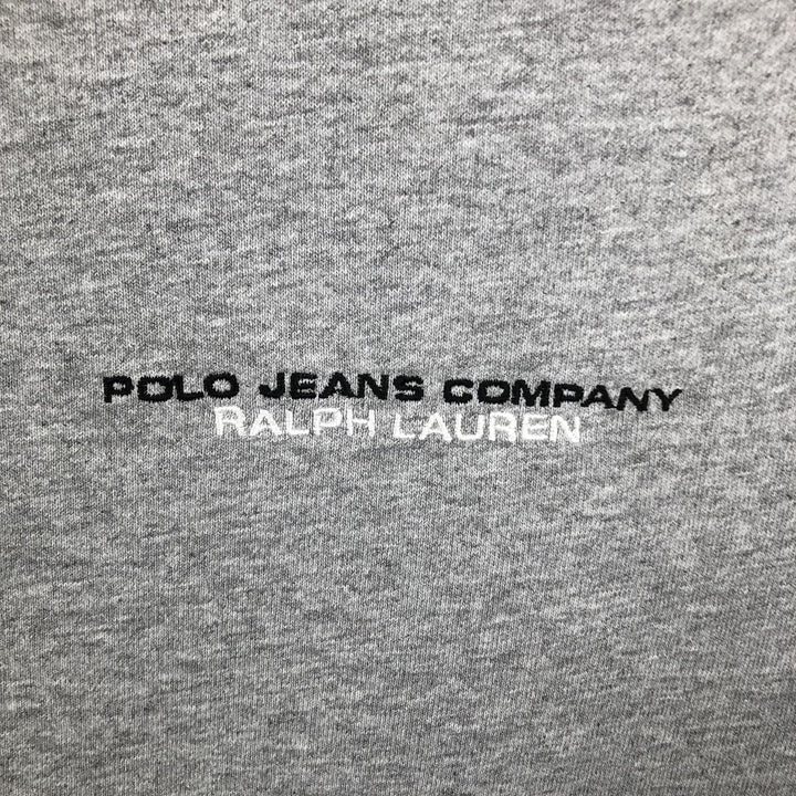 Ralph Lauren Polo Jeans Company long-sleeved T-shirt, men's size L cotton gray type Vintage Second Hand