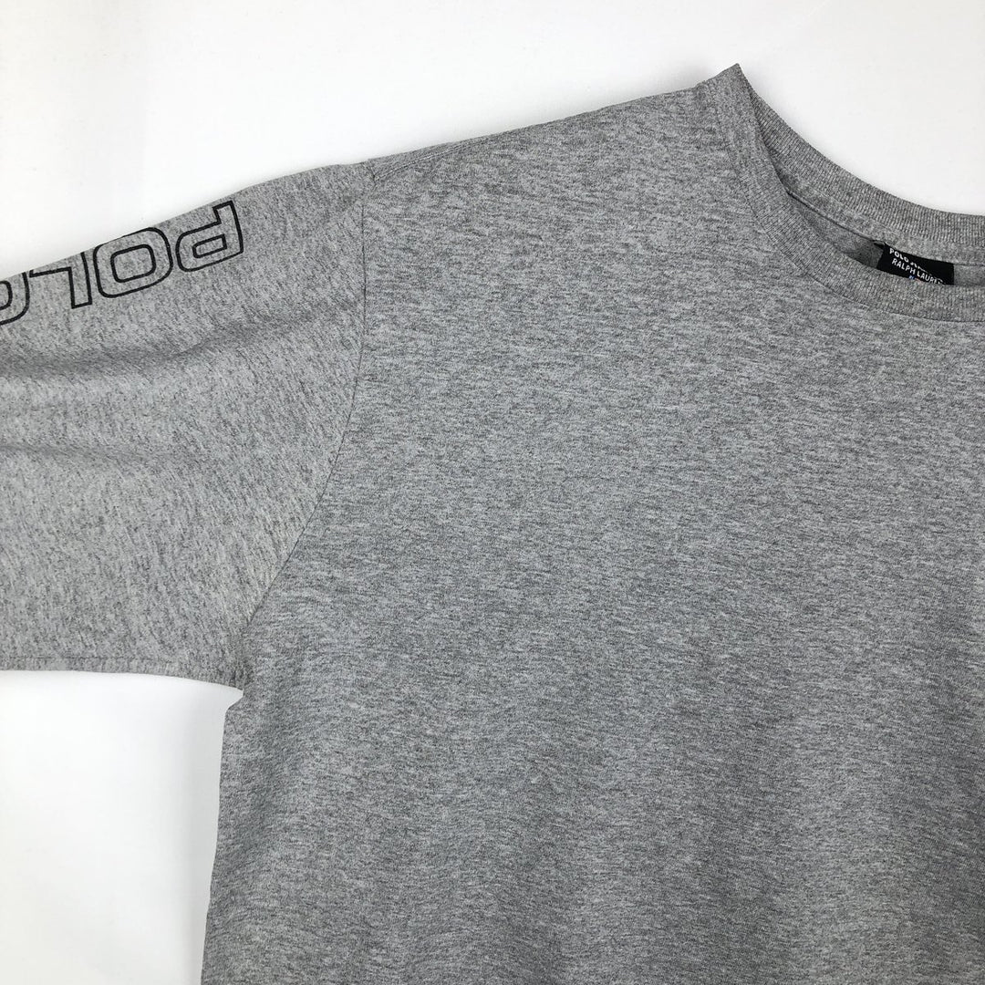Ralph Lauren Polo Jeans Company long-sleeved T-shirt, men's size L cotton gray type Vintage Second Hand