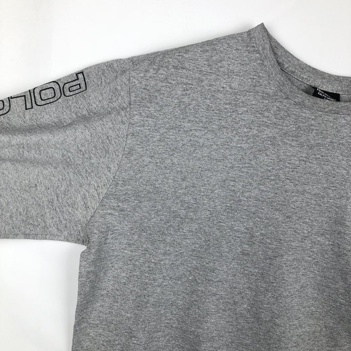 Ralph Lauren Polo Jeans Company long-sleeved T-shirt, men's size L cotton gray type Vintage Second Hand