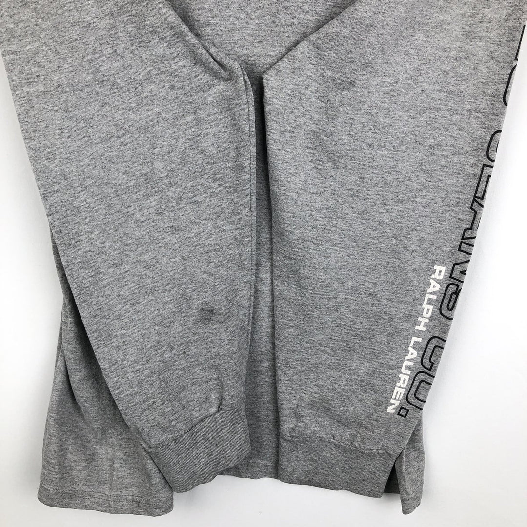 Ralph Lauren Polo Jeans Company long-sleeved T-shirt, men's size L cotton gray type Vintage Second Hand