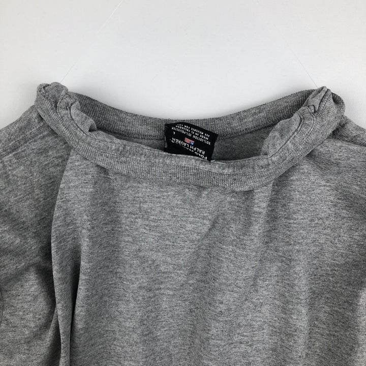 Ralph Lauren Polo Jeans Company long-sleeved T-shirt, men's size L cotton gray type Vintage Second Hand