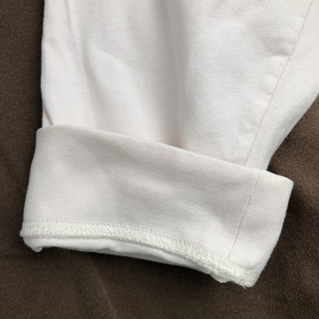 Harley-Davidson Henley neck long T-shirt, men's XL size cotton brown type Vintage Second Hand