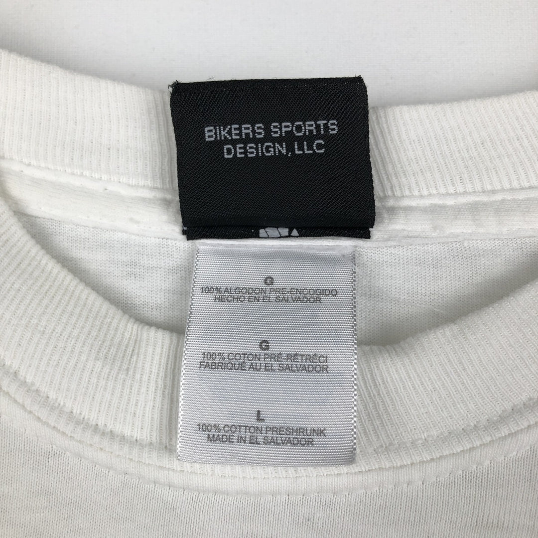 2000'S Harley-Davidson Motorcycle Long Sleeve T-Shirt, Men's Size L cotton white type Vintage Second Hand