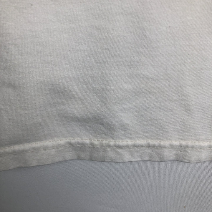 Harley-Davidson Motorcycle Long-Sleeve T-Shirt, Made in USA, Men's Size L (approx.) cotton white type Vintage Second Hand