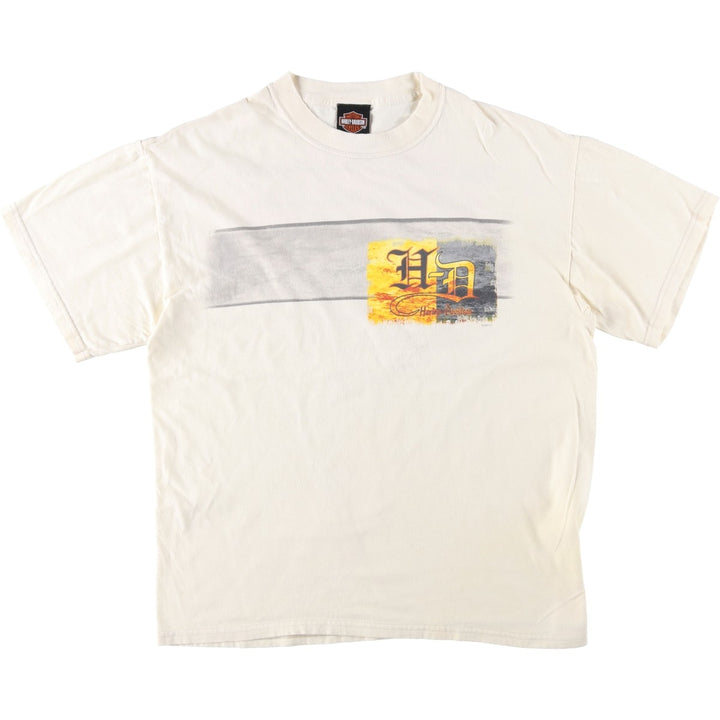 2000'S Harley-Davidson Engine Motorcycle T-shirt, Men's Size L (approx.) cotton unbleached Vintage Second Hand