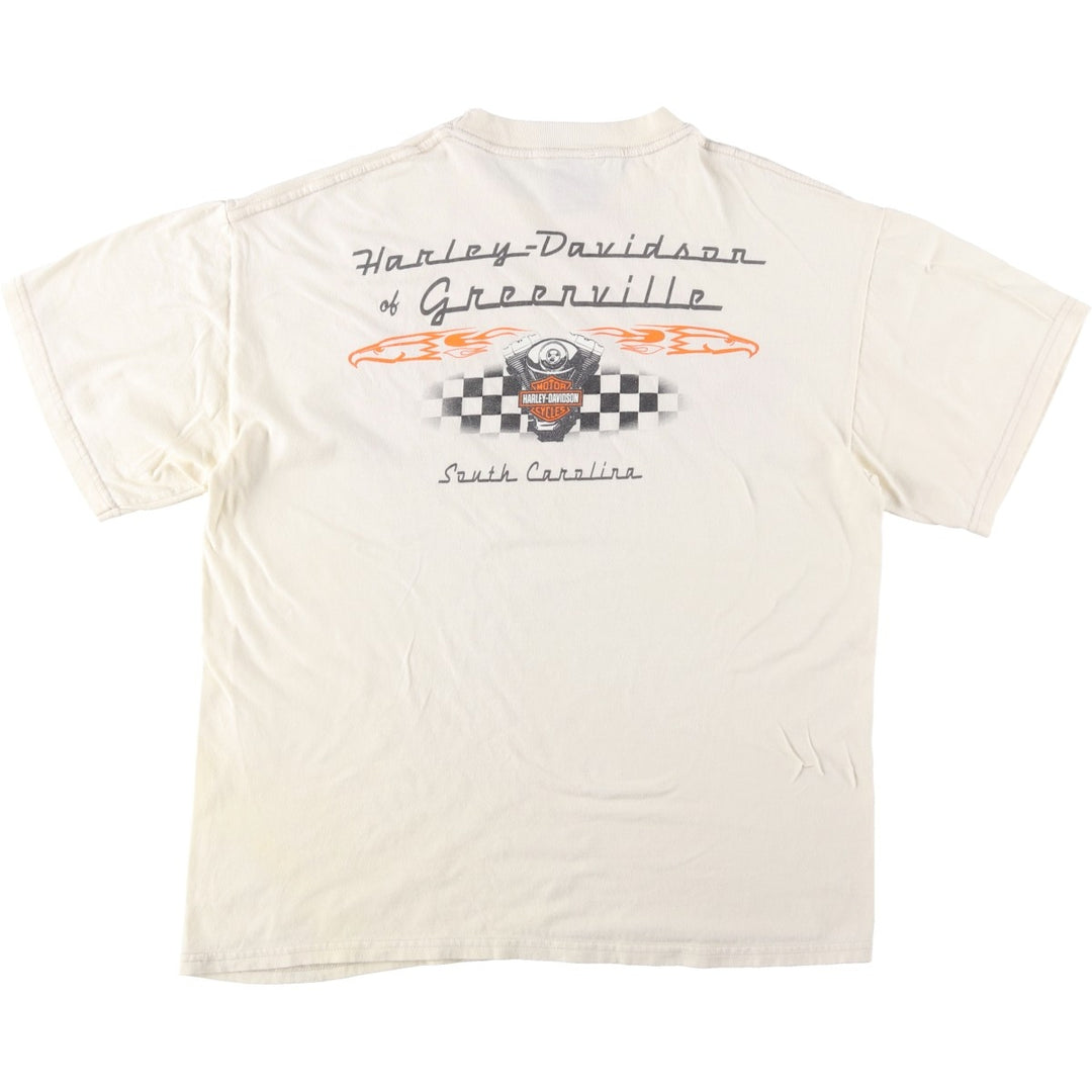 2000'S Harley-Davidson Engine Motorcycle T-shirt, Men's Size L (approx.) cotton unbleached Vintage Second Hand