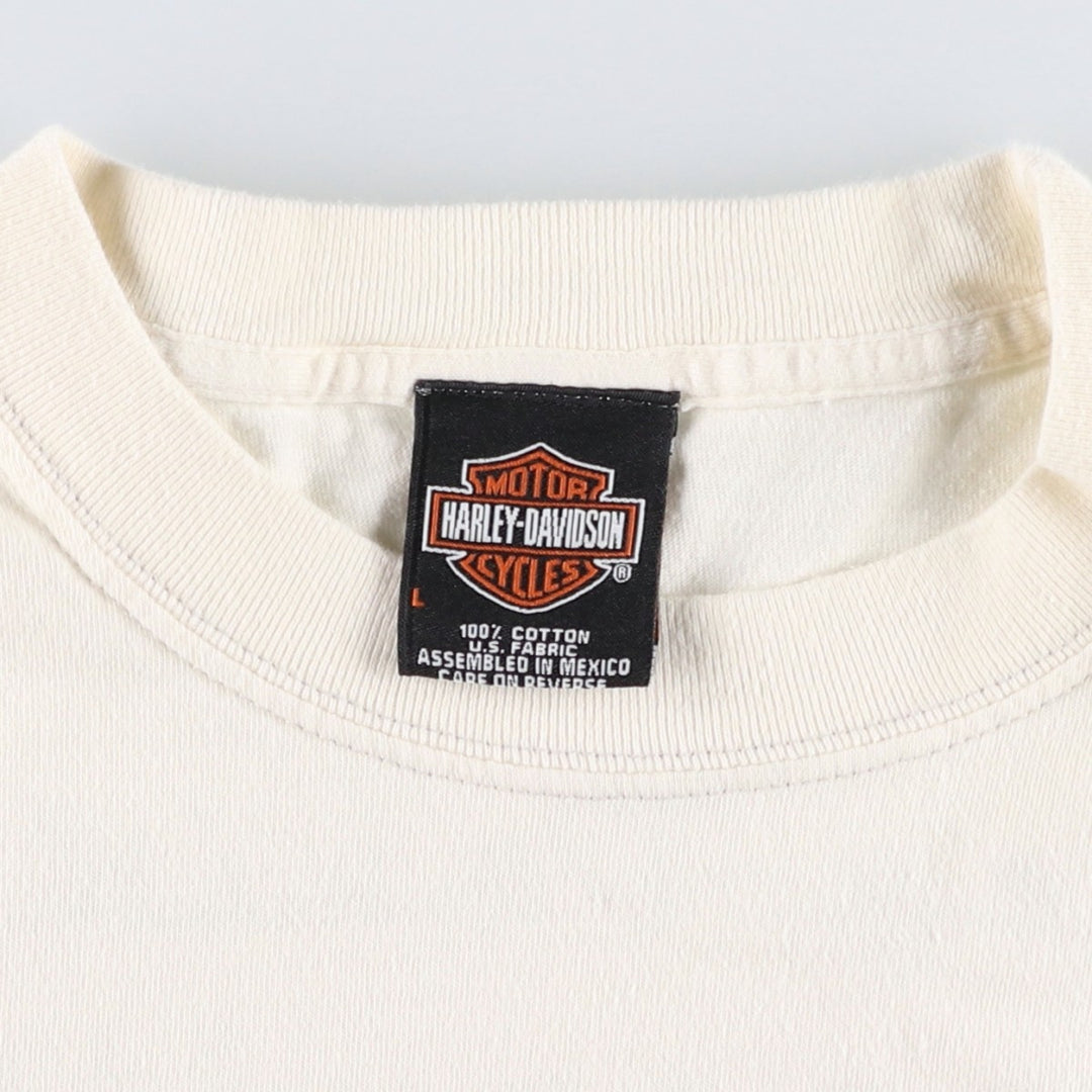 2000'S Harley-Davidson Engine Motorcycle T-shirt, Men's Size L (approx.) cotton unbleached Vintage Second Hand