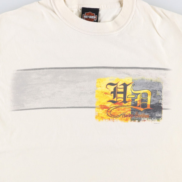2000'S Harley-Davidson Engine Motorcycle T-shirt, Men's Size L (approx.) cotton unbleached Vintage Second Hand