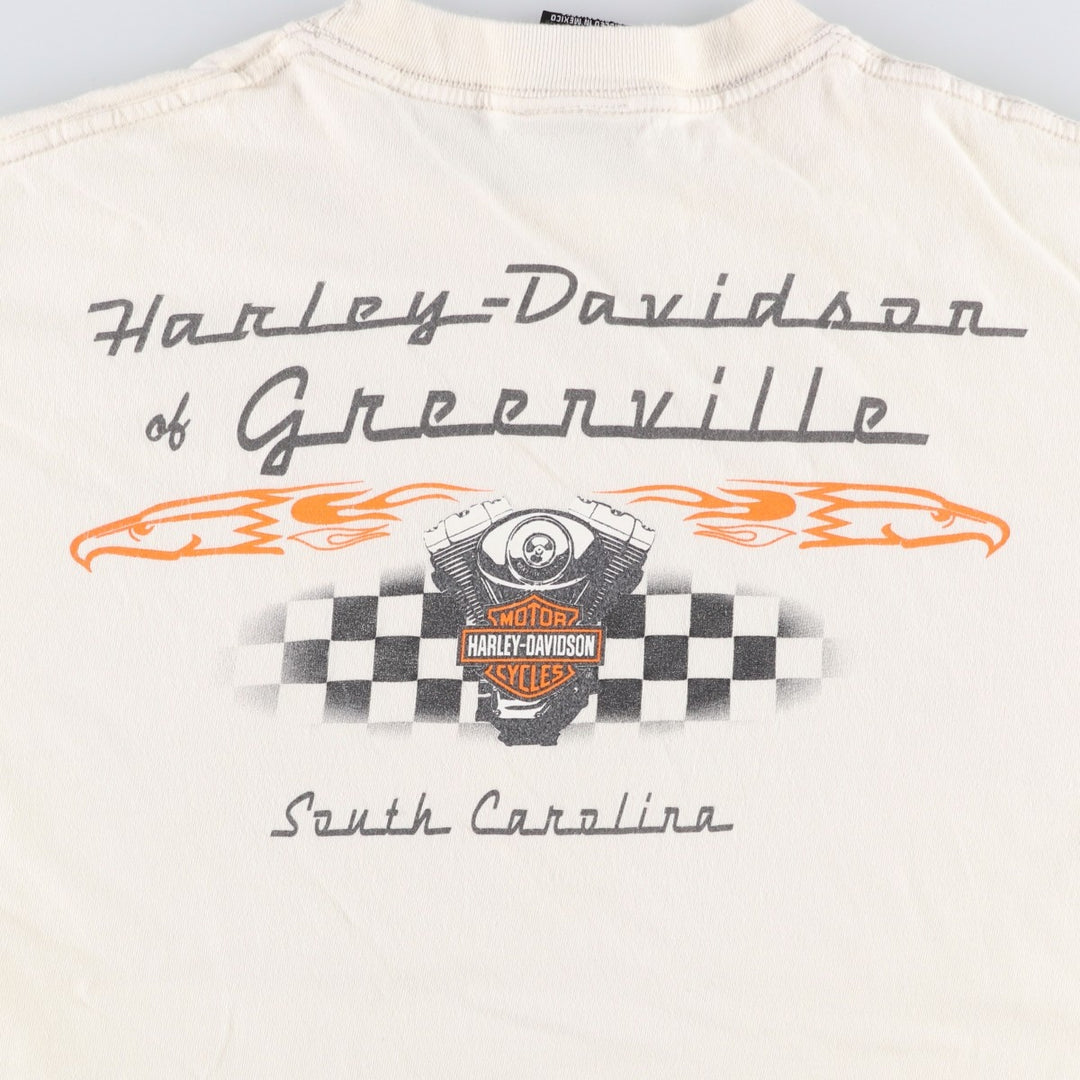 2000'S Harley-Davidson Engine Motorcycle T-shirt, Men's Size L (approx.) cotton unbleached Vintage Second Hand