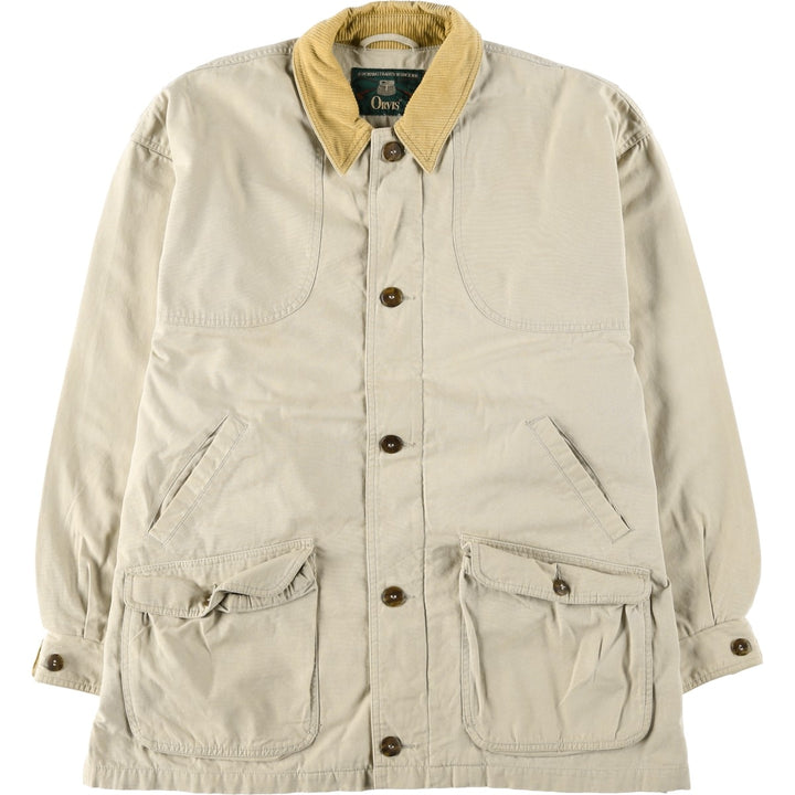 1990'S Orvis hunting jacket, men's size XL (approx.) unclear Beige type Vintage Second Hand