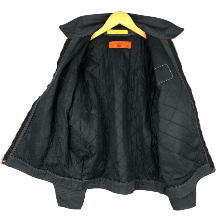1990'S EWC Padded Work Jacket, Made in USA, Men's Size L (approx.), Vintage polyester Charcoal Vintage Second Hand