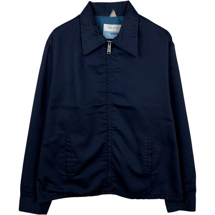 70s-80'S Sears WORK'N LEISURE Work Jacket, Men's XL equivalent, Vintage unclear navy blue type Vintage Second Hand
