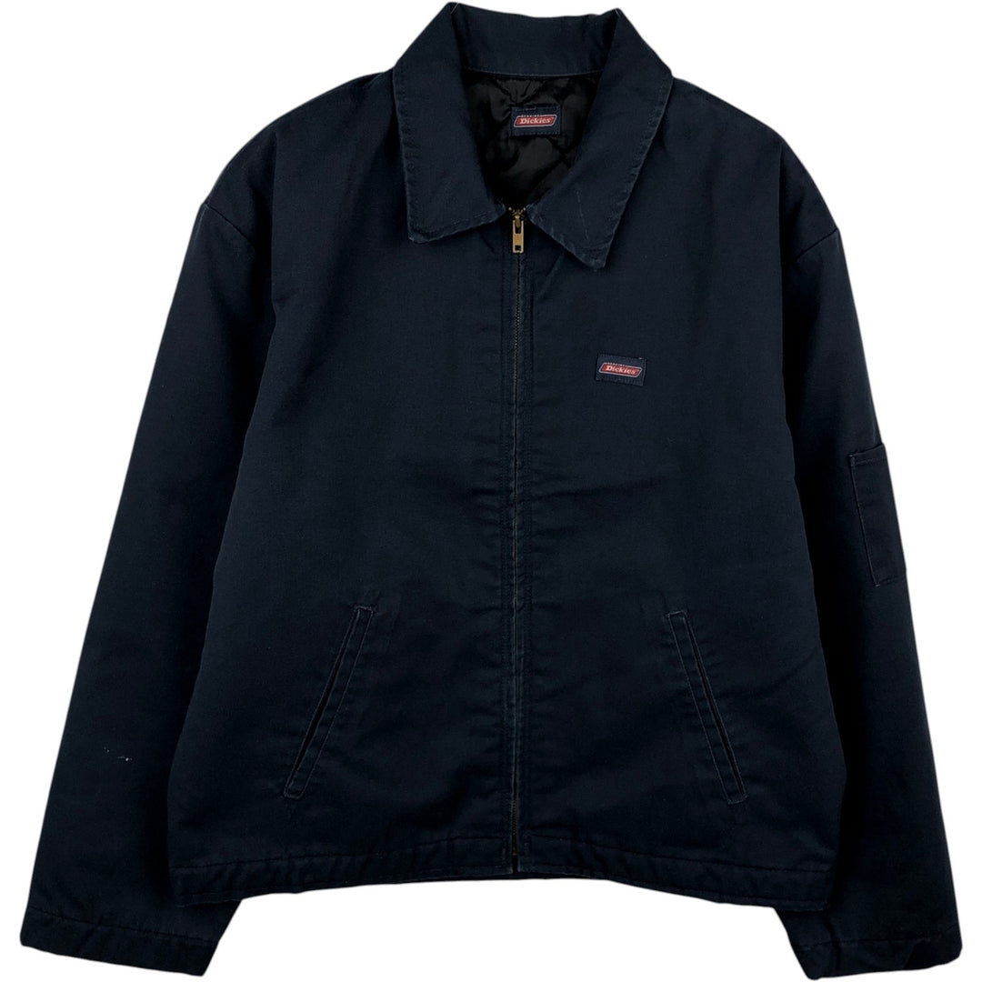Dickies padded work jacket, men's size XL unclear navy blue type Vintage Second Hand