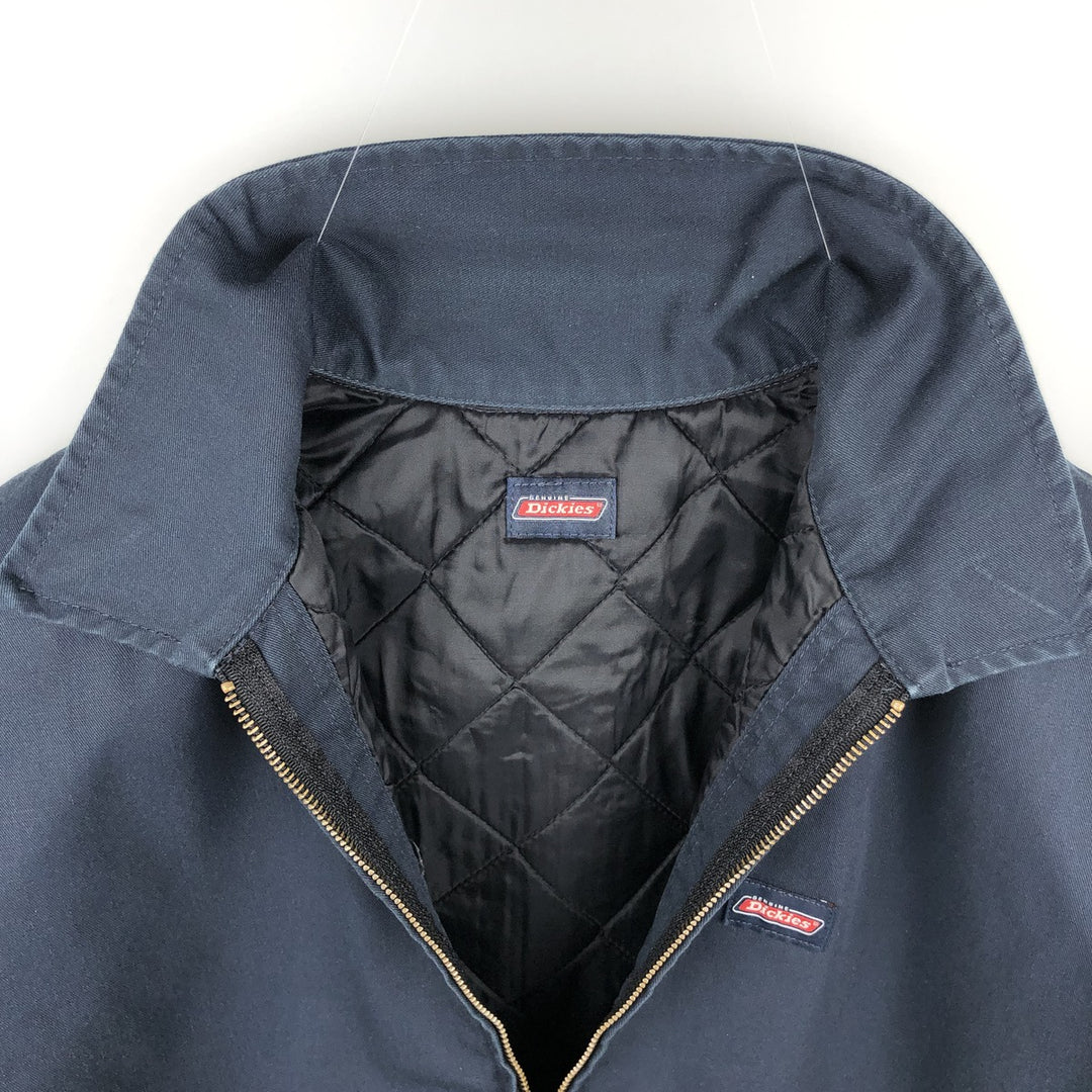 Dickies padded work jacket, men's size XL unclear navy blue type Vintage Second Hand