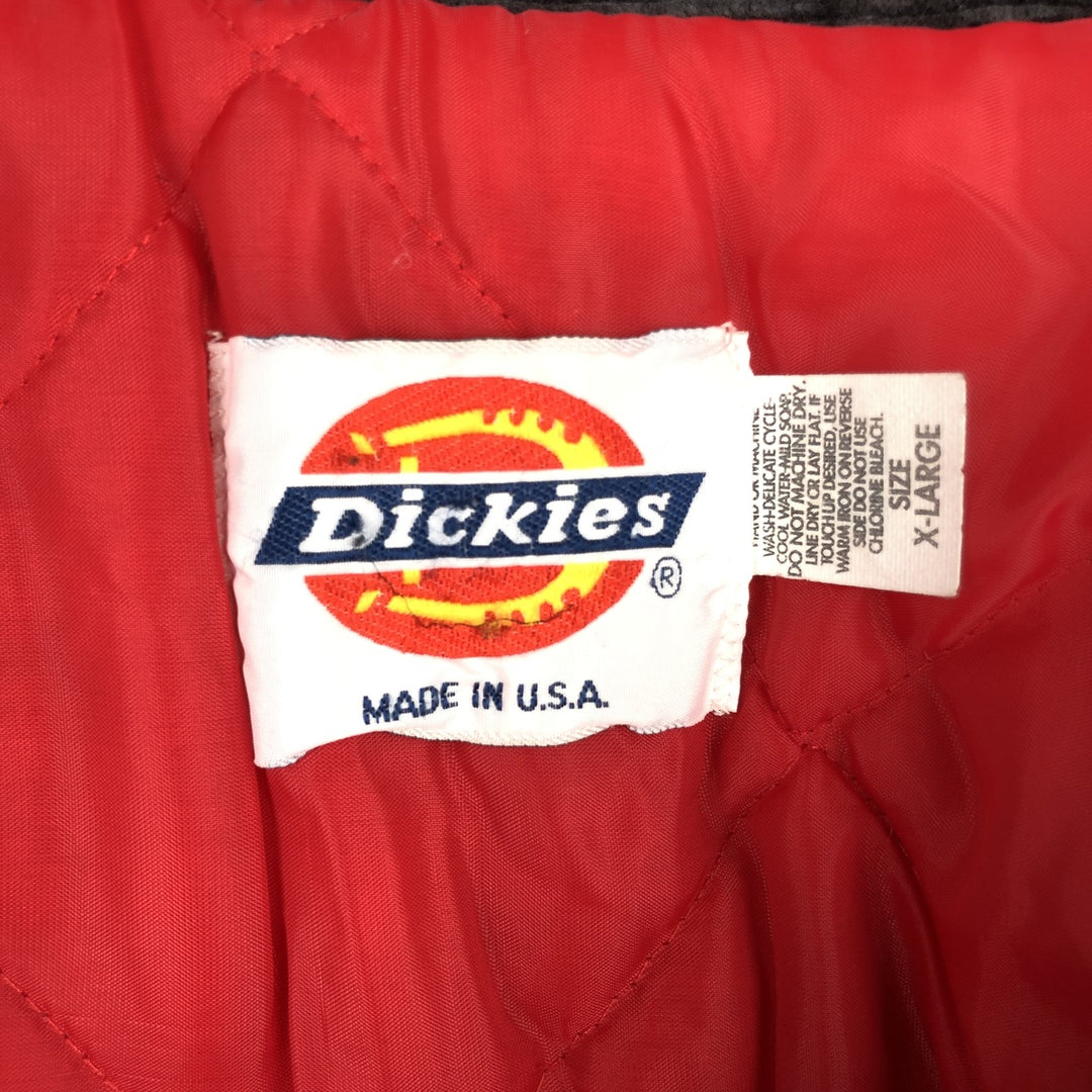 Dickies collared padded work jacket, made in the USA, men's size XL. unclear navy blue type Vintage Second Hand