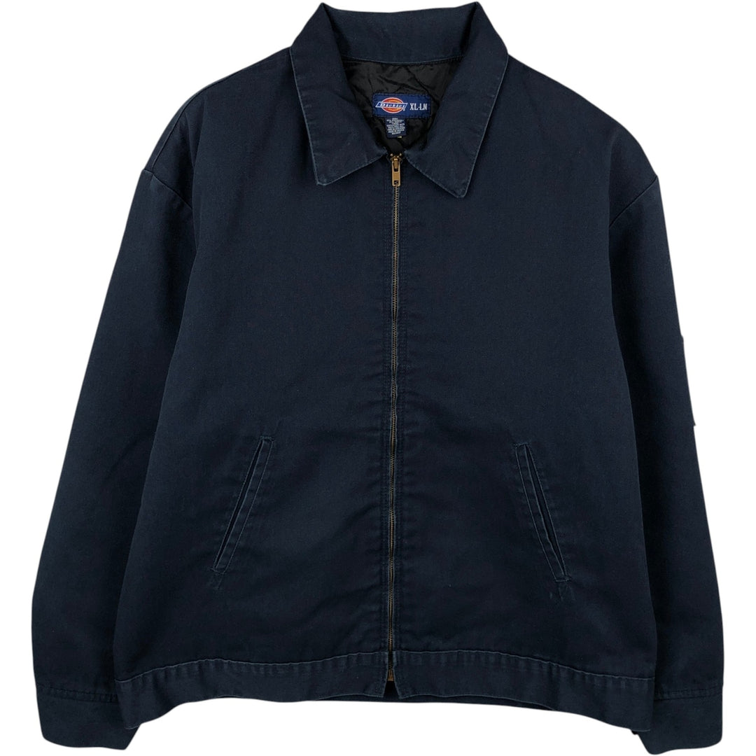 Dickies Eisenhower Jacket, padded work jacket, men's size XL polyester navy blue type Vintage Second Hand