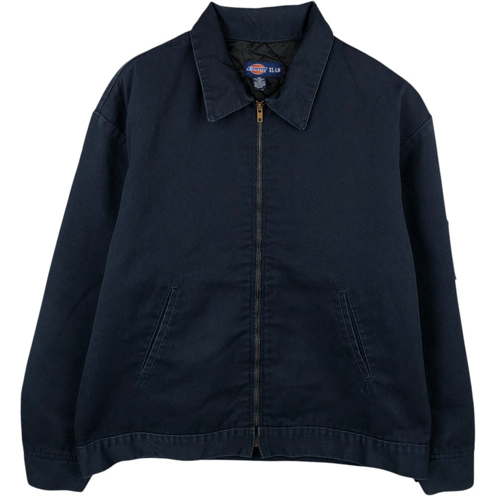 Dickies Eisenhower Jacket, padded work jacket, men's size XL polyester navy blue type Vintage Second Hand