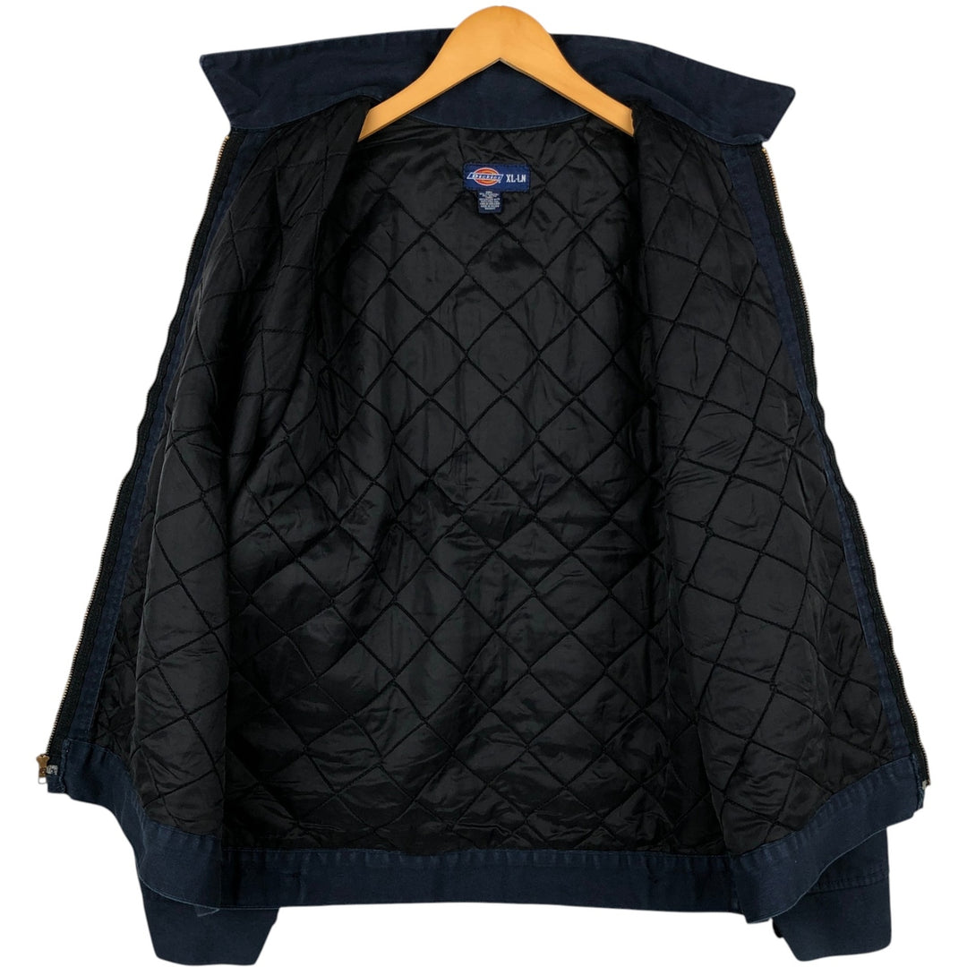 Dickies Eisenhower Jacket, padded work jacket, men's size XL polyester navy blue type Vintage Second Hand
