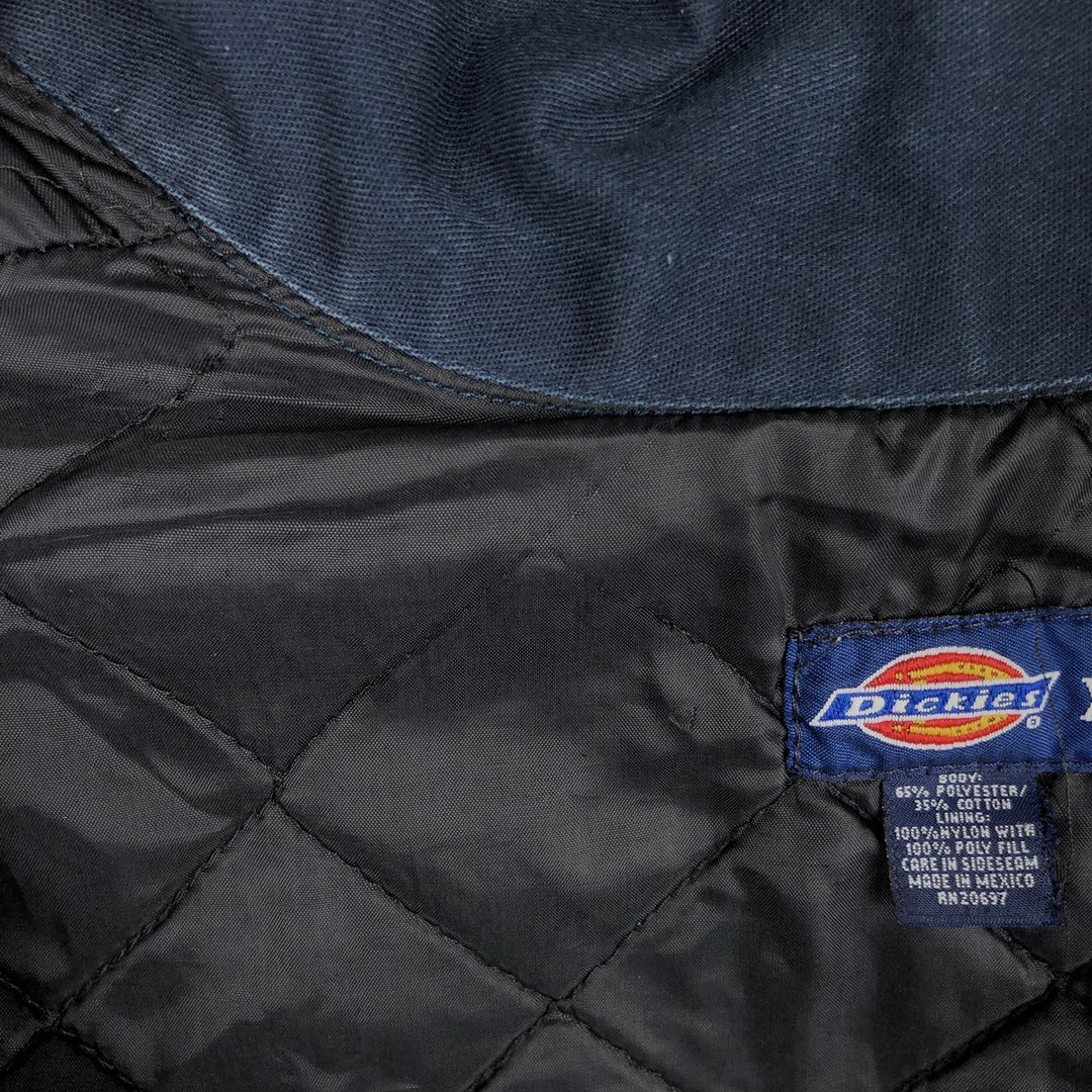 Dickies Eisenhower Jacket, padded work jacket, men's size XL polyester navy blue type Vintage Second Hand