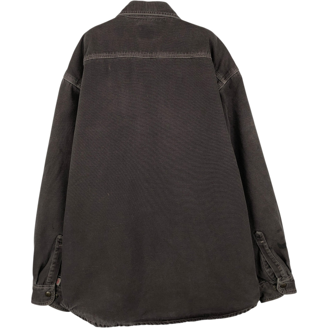 Carhartt FR Series Long-Sleeve Duck Work Shirt, Men's Size L (approx.) cotton brown type Vintage Second Hand
