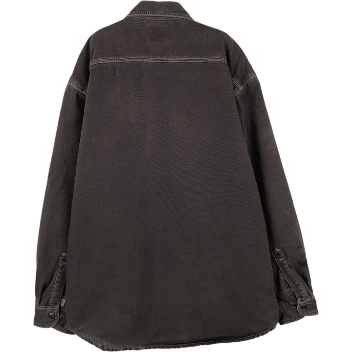 Carhartt FR Series Long-Sleeve Duck Work Shirt, Men's Size L (approx.) cotton brown type Vintage Second Hand