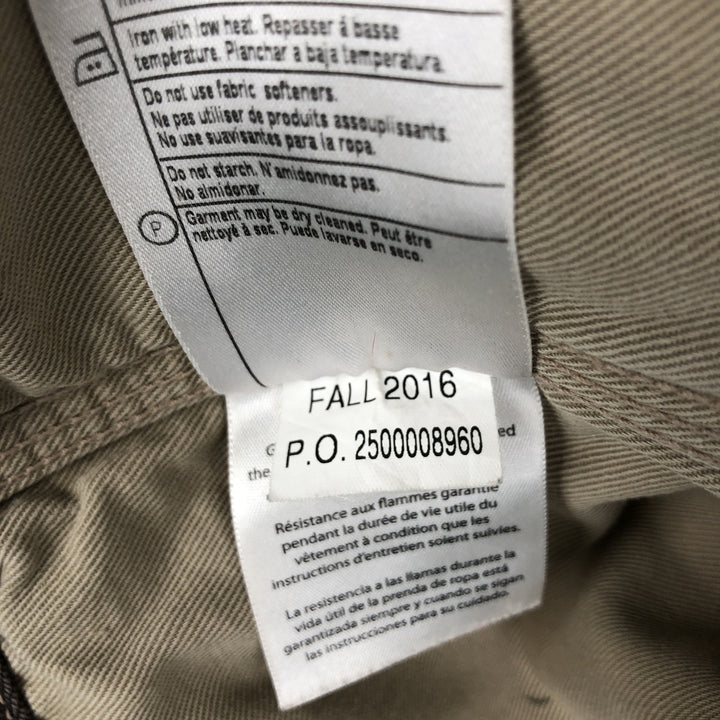 Carhartt FR Series Long-Sleeve Duck Work Shirt, Men's Size L (approx.) cotton brown type Vintage Second Hand