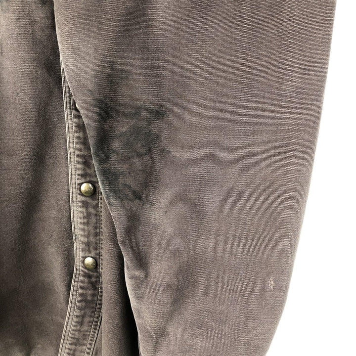 Carhartt FR Series Long-Sleeve Duck Work Shirt, Men's Size L (approx.) cotton brown type Vintage Second Hand