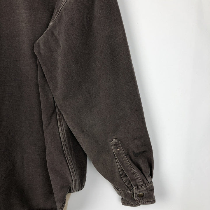 Carhartt FR Series Long-Sleeve Duck Work Shirt, Men's Size L (approx.) cotton brown type Vintage Second Hand