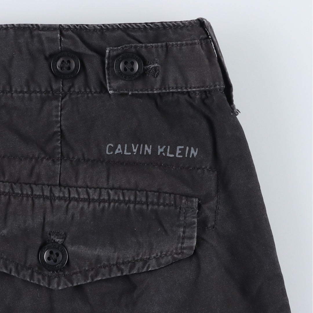2000'S Calvin Klein cotton shorts, men's size W36 (approx.) cotton black type Vintage Second Hand