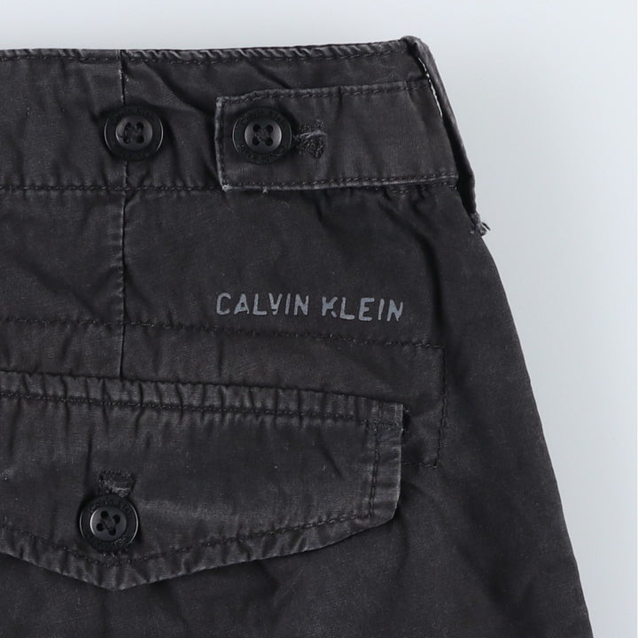 2000'S Calvin Klein cotton shorts, men's size W36 (approx.) cotton black type Vintage Second Hand