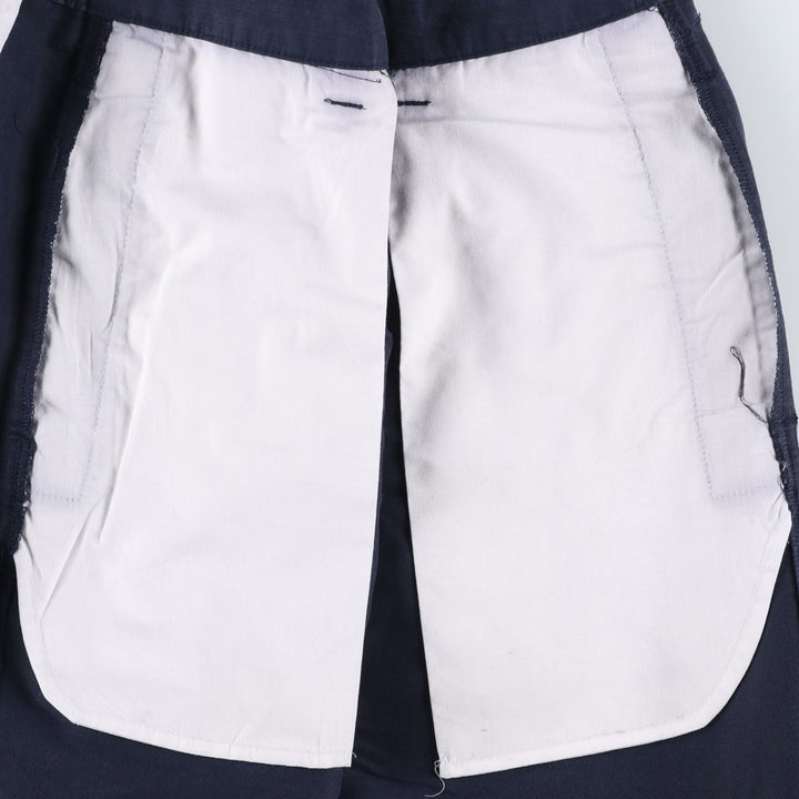 Ralph Lauren CHAPS One-Pleat Rayon Shorts, Men's Size W33 (approx.) Rayon navy blue type Vintage Second Hand