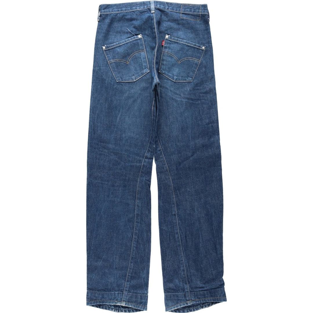 2000'S Levi's Engineered Jeans Euro Model, 3D Cut Straight Denim Pants, Men's W32 (approx.) cotton blue type Vintage Second Hand